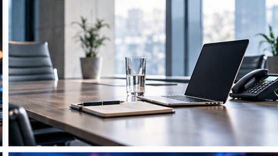 Professional business meeting environment