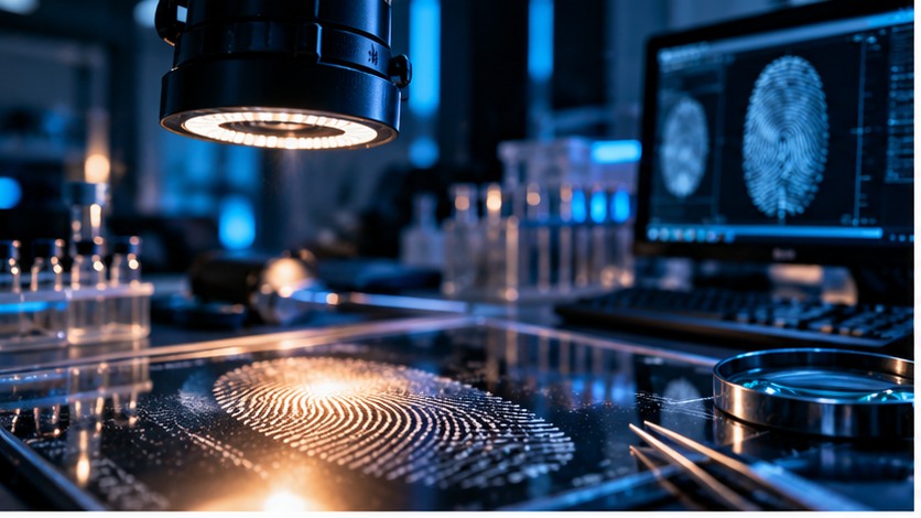 Forensic laboratory and fingerprint examination