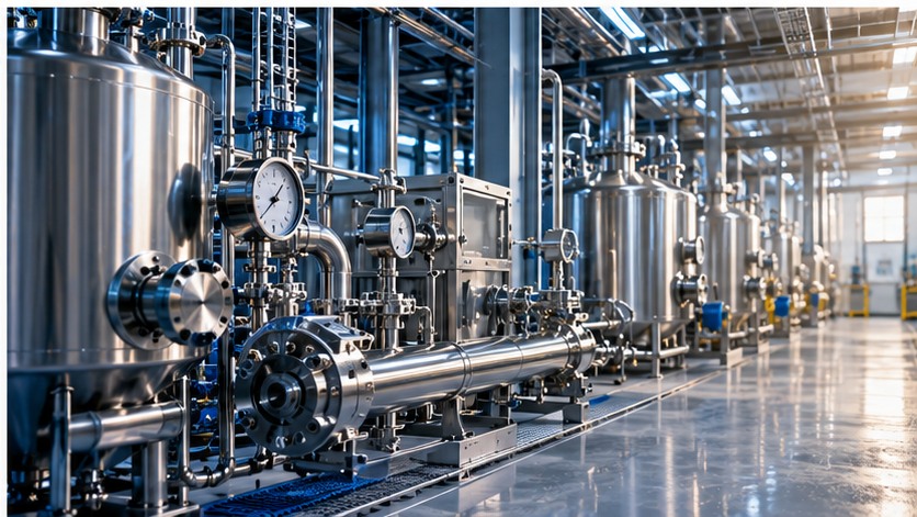 Modern industrial processing facility